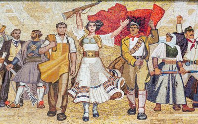 Mosaico de la historia albanesa, Tirana, Albania de Unbekannt Unbekannt